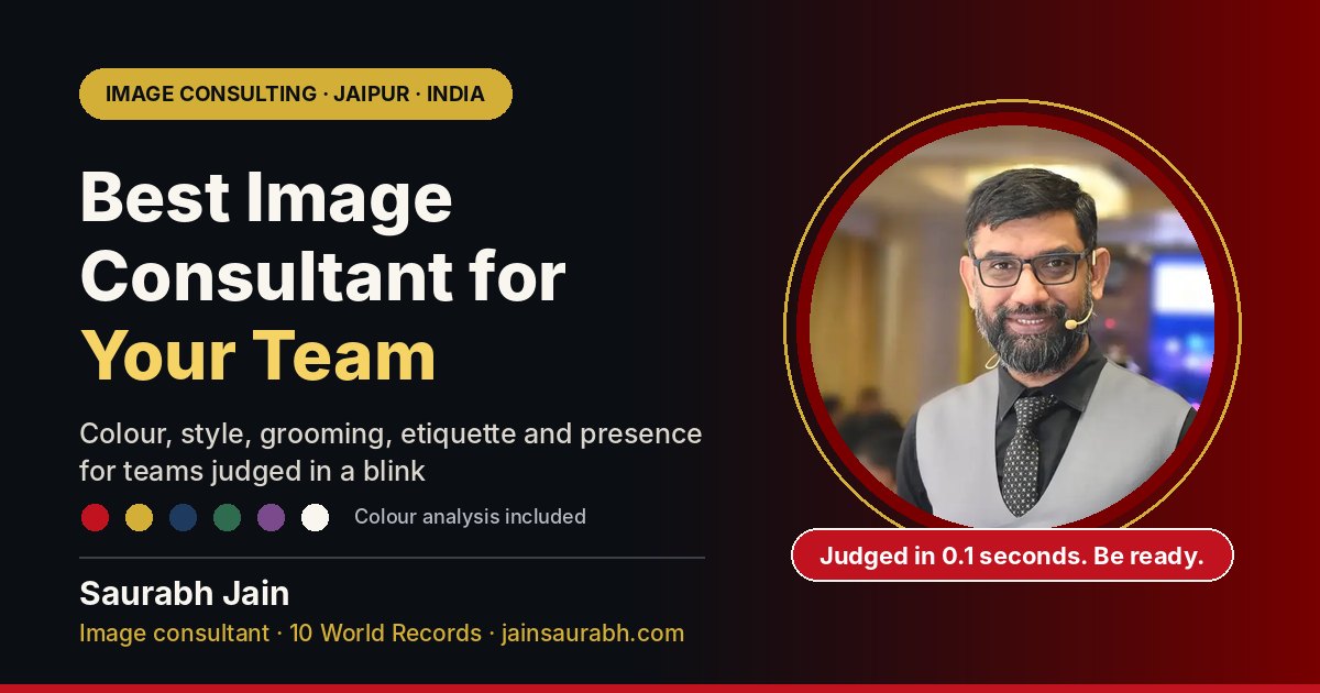 Saurabh Jain, best Image Consultant in Jaipur, Rajasthan, India